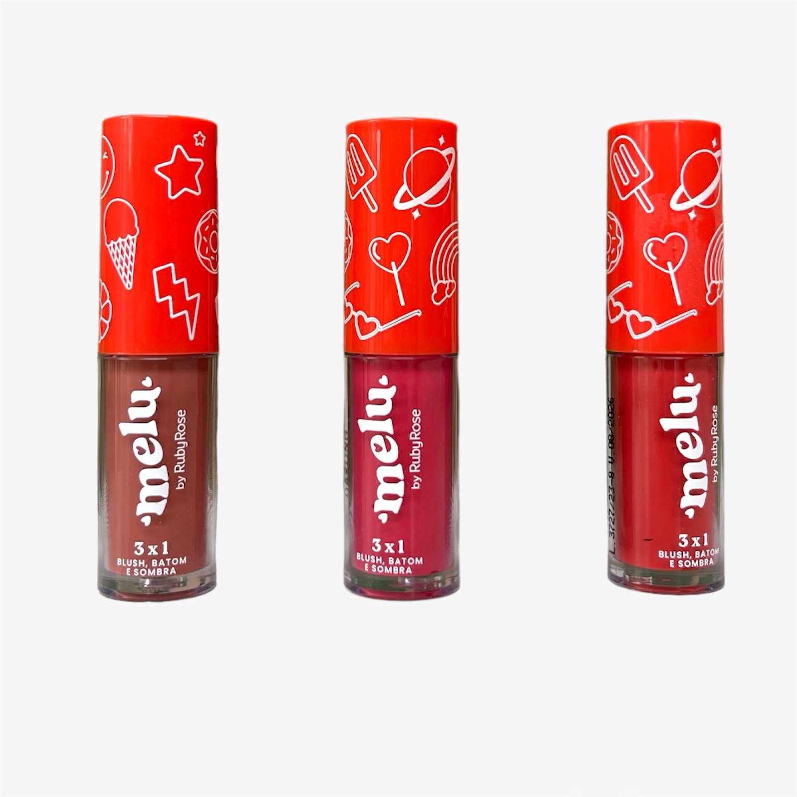 Rubor Sombra Labial 3x1 Melu
