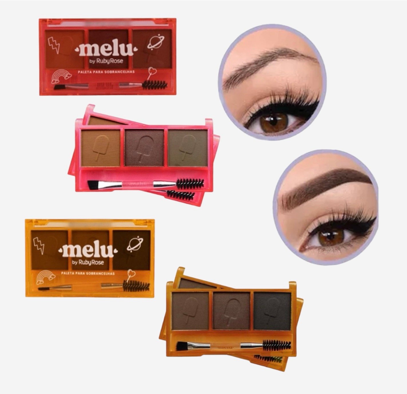 Paletita de Sombras de Cejas Melu