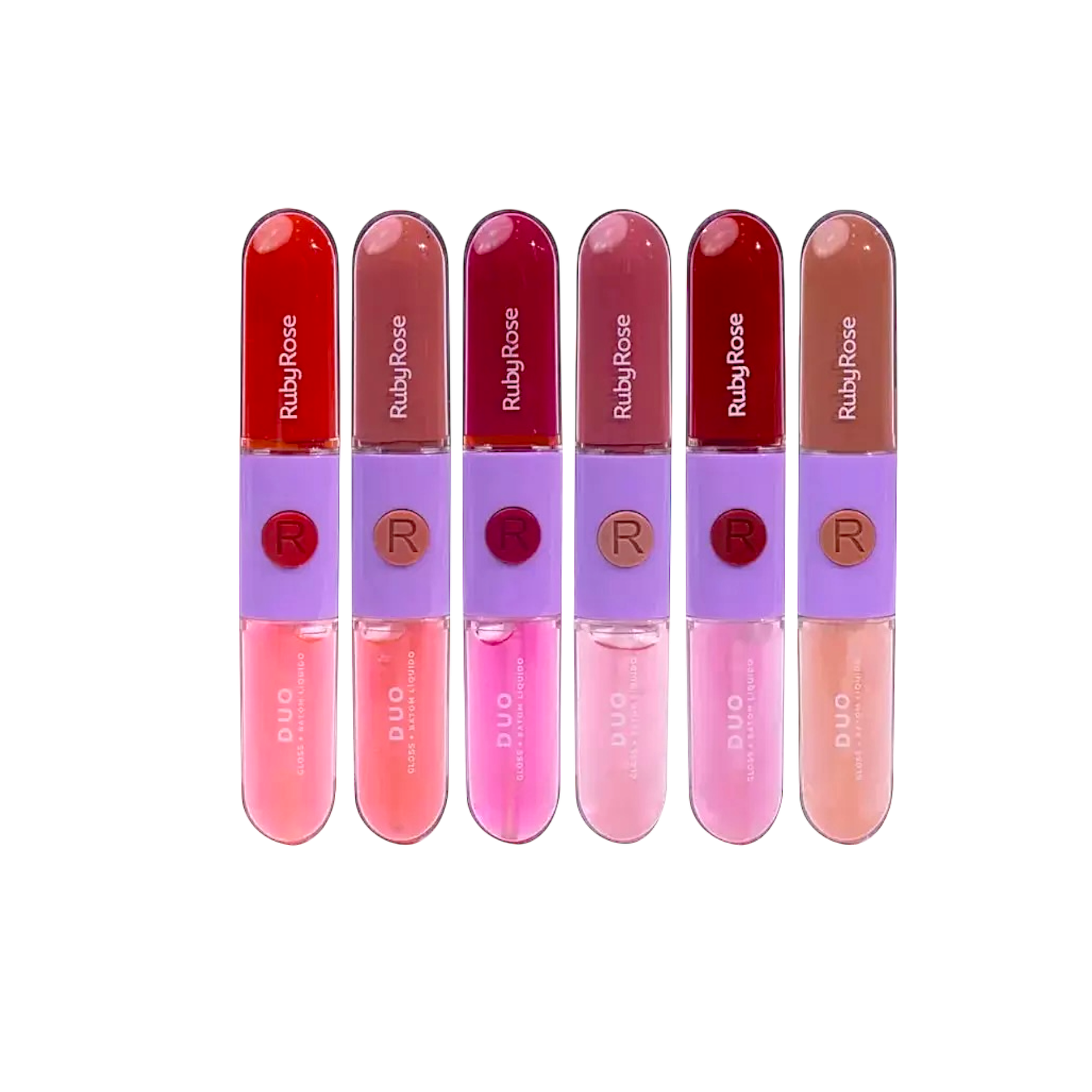 Lip Gloss Matte 2 en 1 Ruby Rose