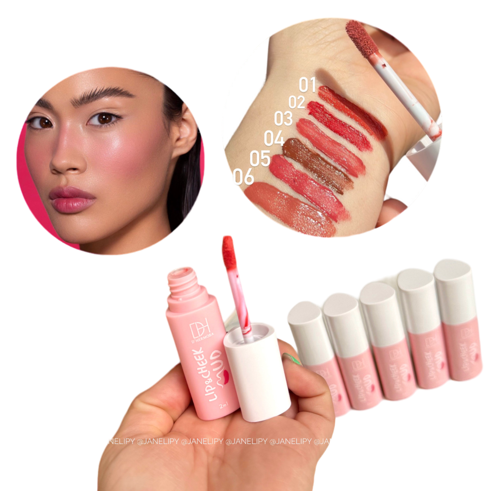 Rubor y Labial Líquido DHERMOSA