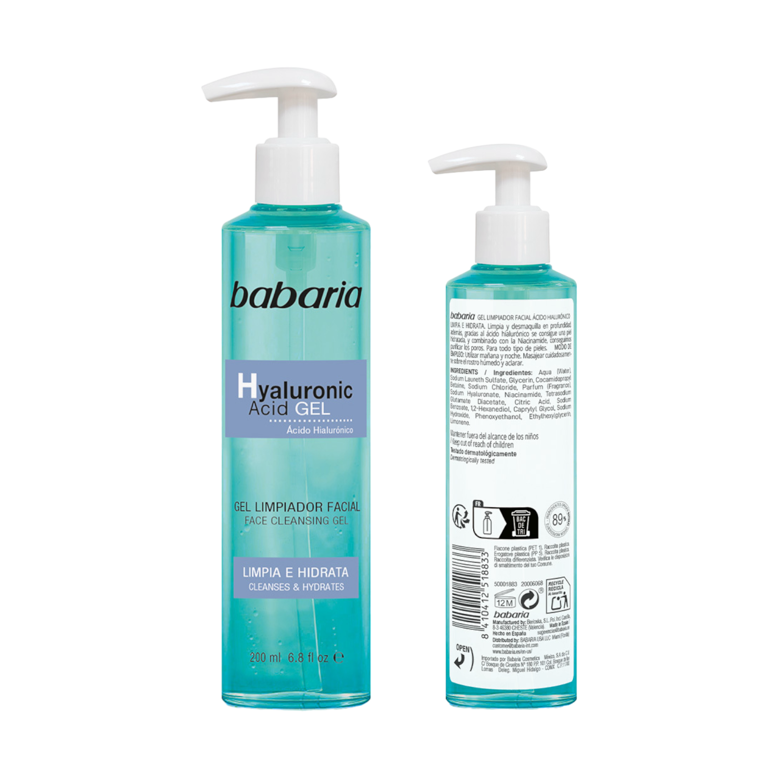 Gel de Limpieza Ácido Hialurónico Babaria