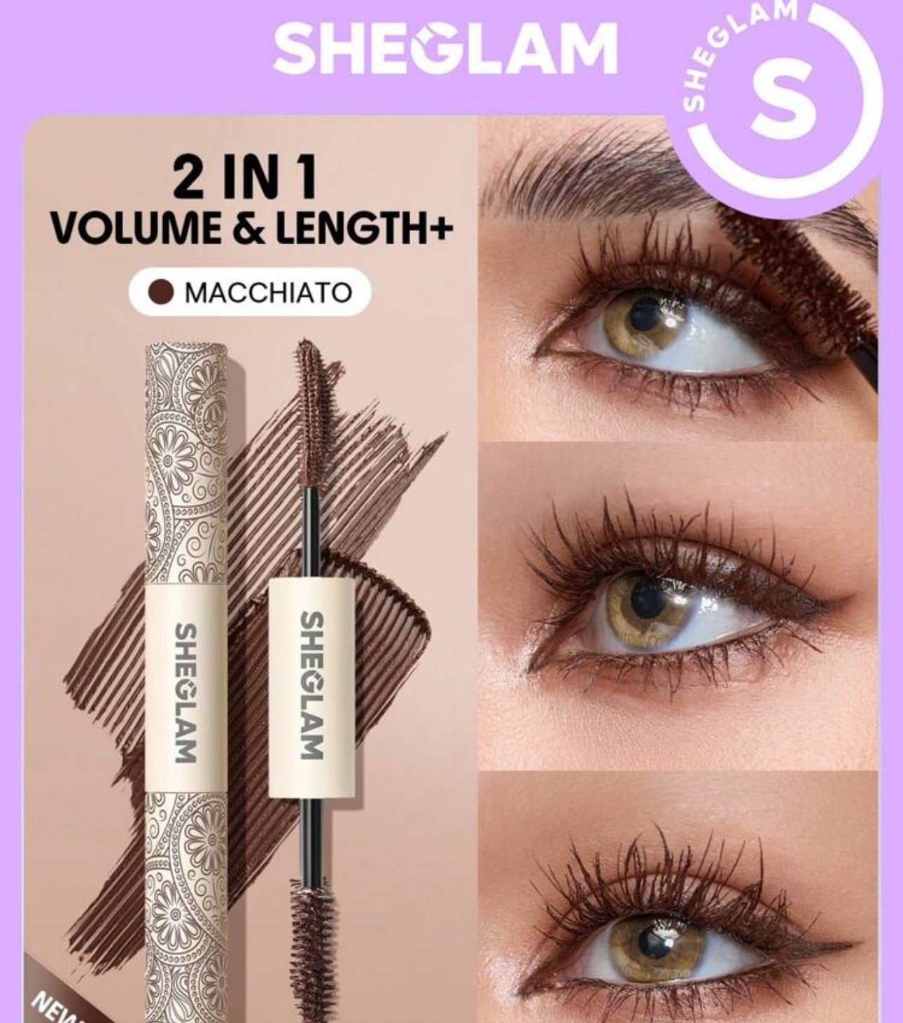 Máscara de Pestañas Marrón SHEGLAM - Imagen 2