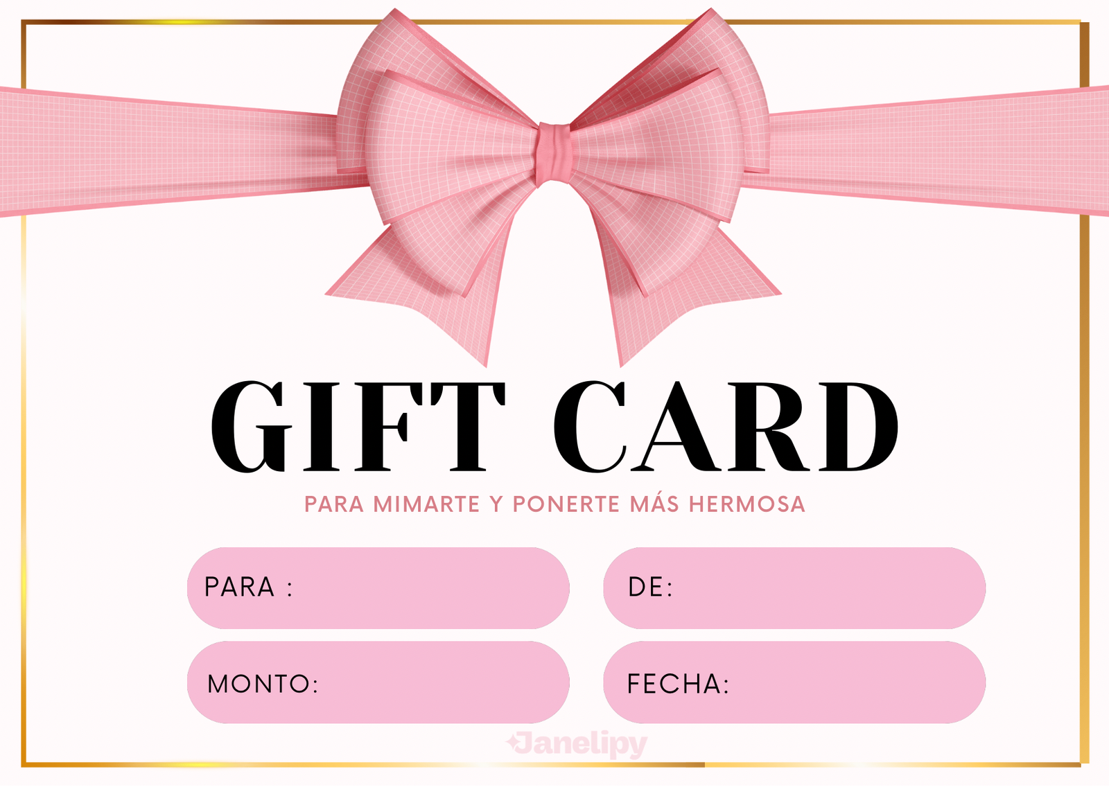 GiftCard - Tarjeta de regalo (Elegi el monto)