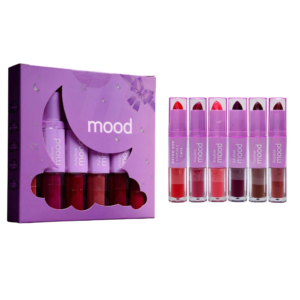 Kit Promocional 6 Labiales Duo Mood Ruby Rose