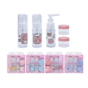 Kit de Frascos para Viajes KISS LOVELY