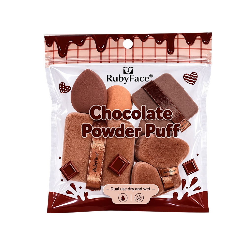 Kit de Esponja Puffy Borlas RUBYFACE