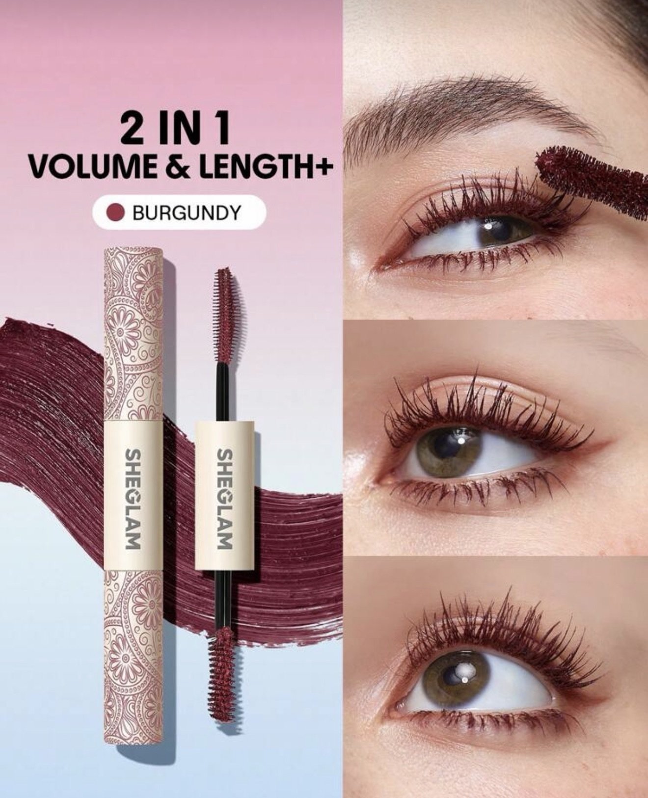 Máscara de Pestañas Bordo SHEGLAM - Imagen 2