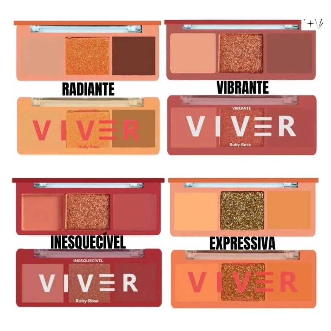 Paletita de Sombras Viver Ruby Rose - Imagen 2