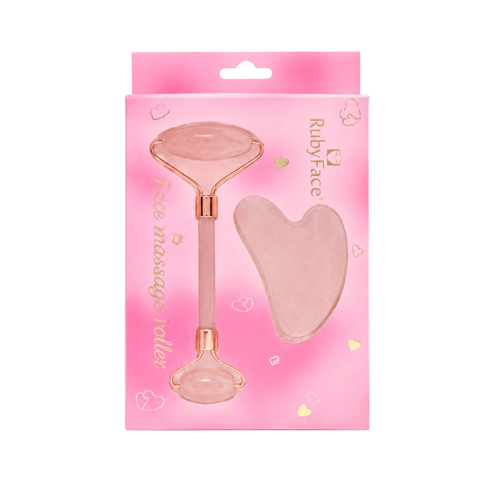Kit Masajeador con Gua Sha Ruby Face