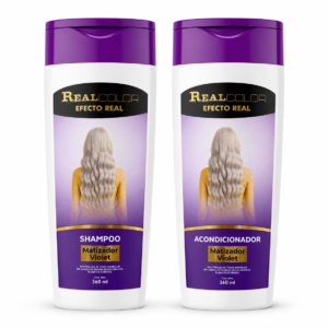 Shampoo y Acondicionador Matizador Violet REAL COLOR