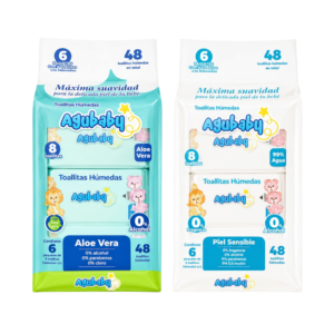 Pack 6 Mini Toallitas Agubaby