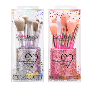 Kit de Brochas con Portabrochas Glitter SWEETBEAUTY