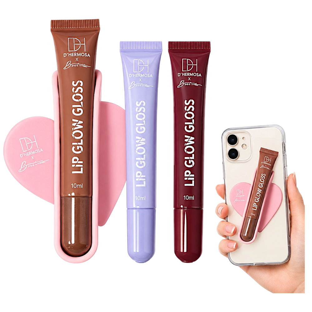 Kit de 3 Lip Gloss con soporte de Silicona Dhermosa - Imagen 2