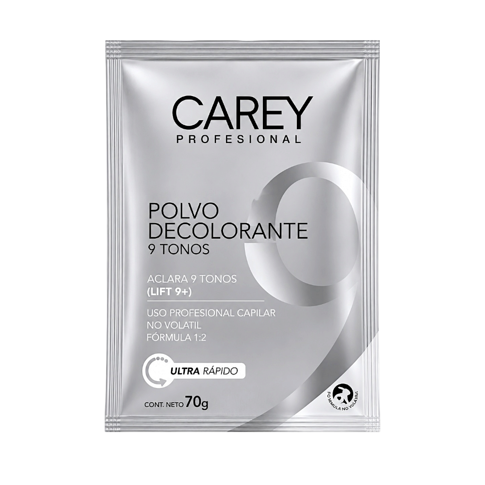 Polvo Decolorante 9 Tonos CAREY 70gr