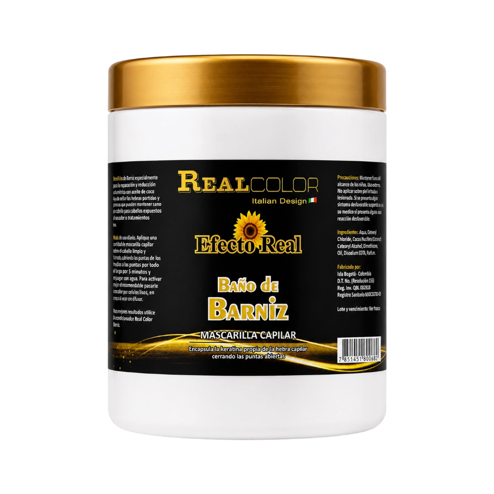 Mascarilla Baño Capilar Barniz REAL COLOR