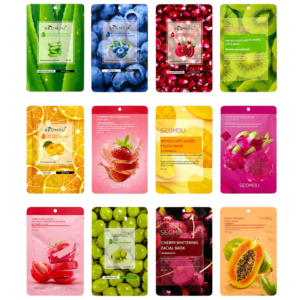 Mascarillas Faciales Frutales SEOMOU