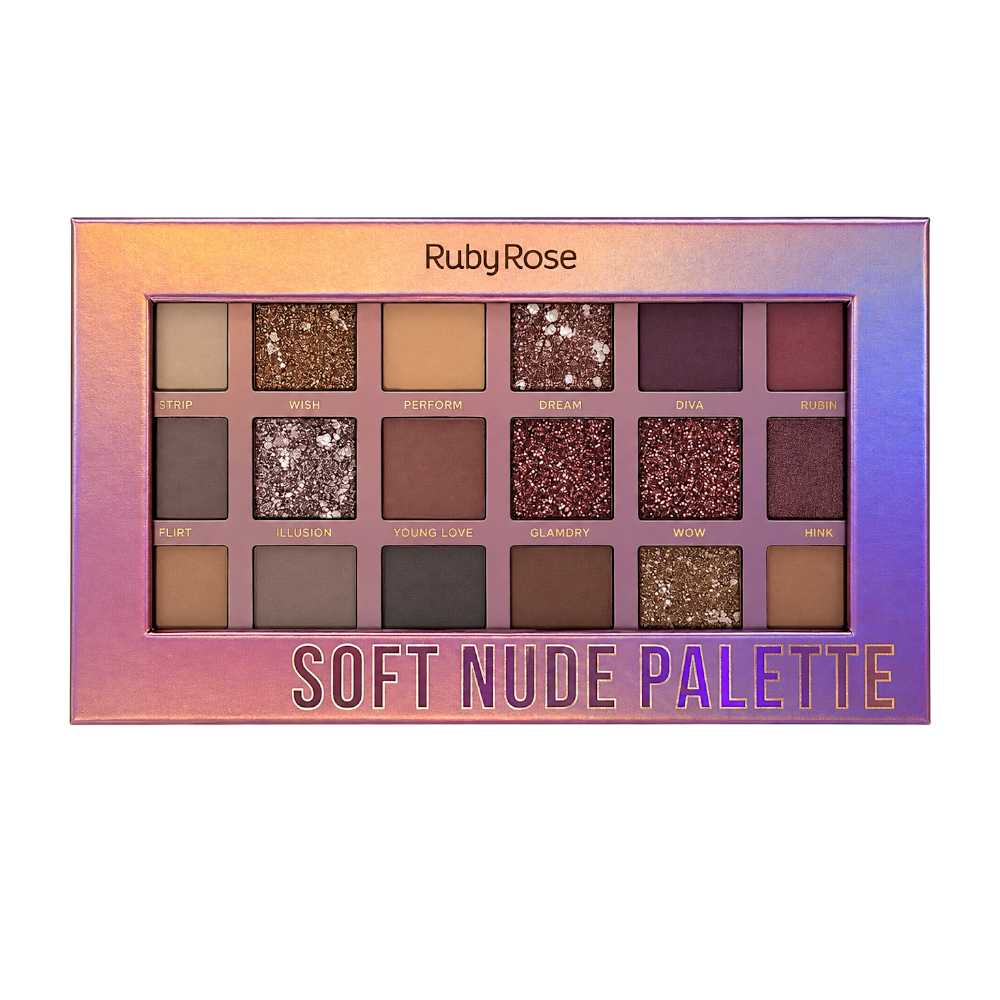 Paleta de Sombras SOFT NUDE Ruby Rose